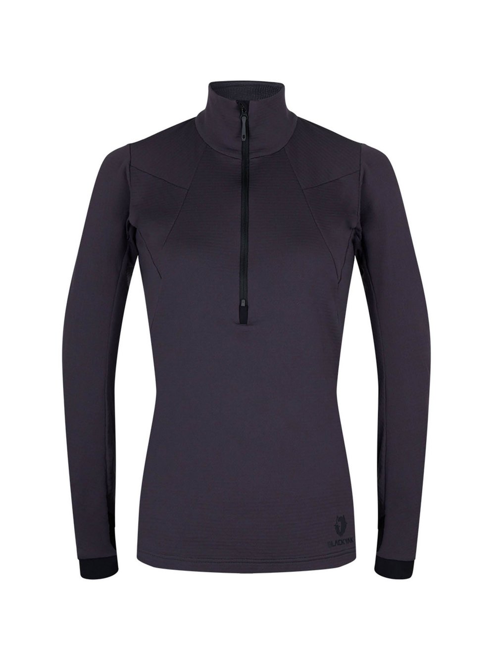 BLACKYAK Funktionssweatshirt 3/4 Zip Fleece Damen Polyamid grau, XS