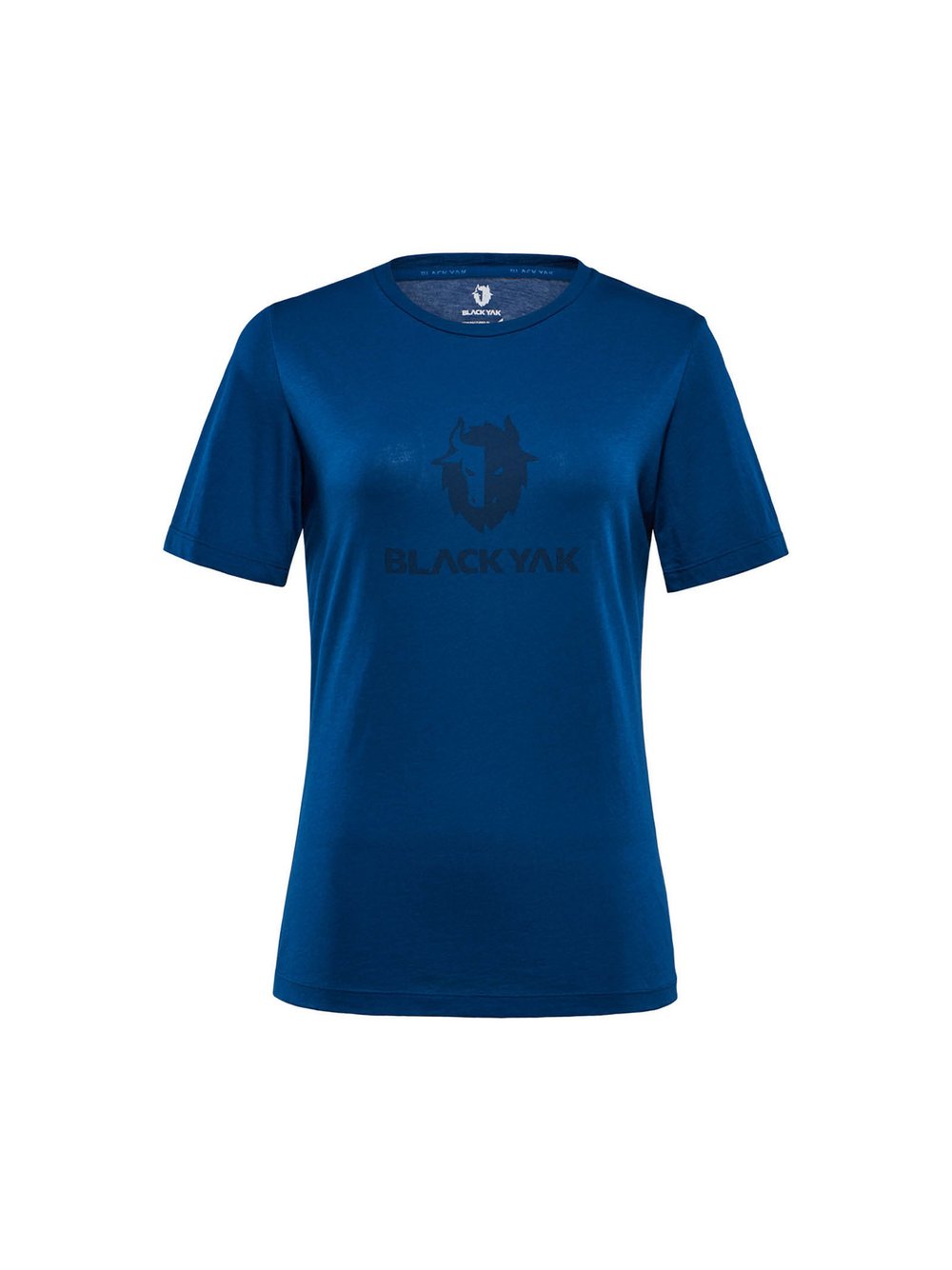 BLACKYAK T-Shirt Damen Baumwolle blau bedruckt, L