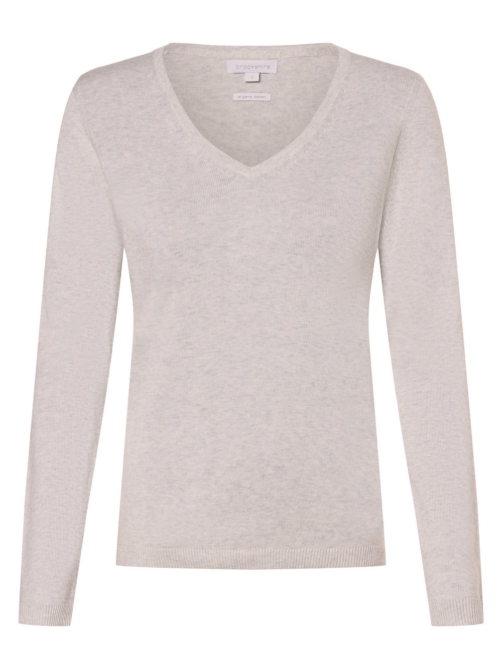 brookshire Pullover Damen Baumwolle grau meliert, S