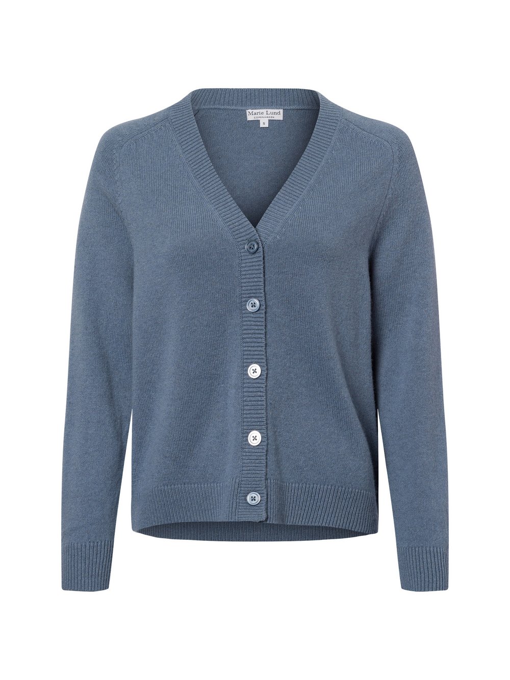 Marie Lund Strickjacke Damen Wolle blau, S