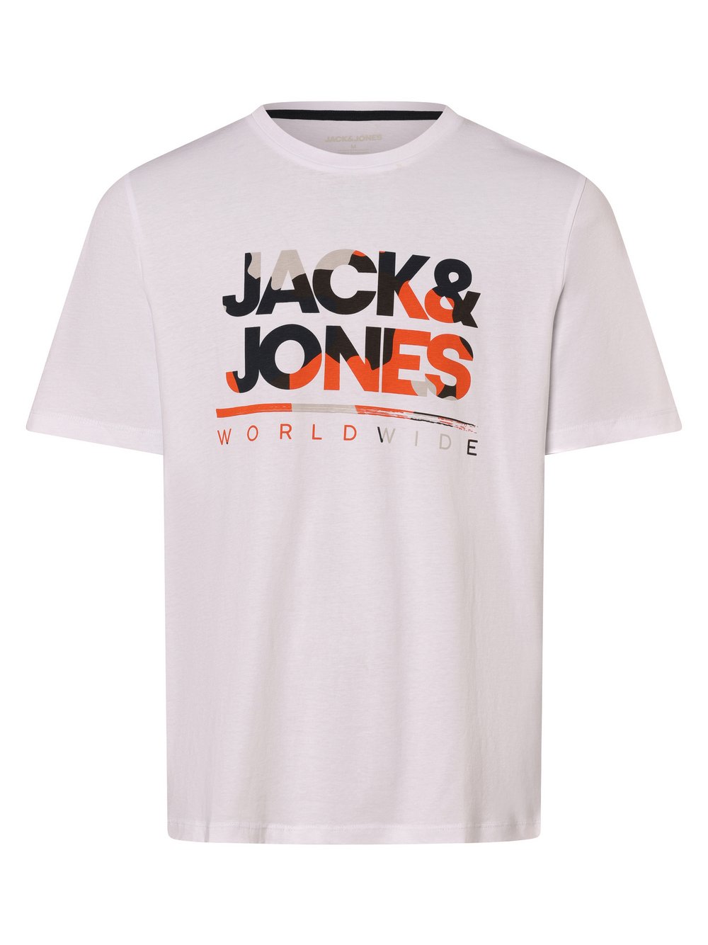 Jack & Jones T-Shirt Herren Baumwolle weiß bedruckt, M