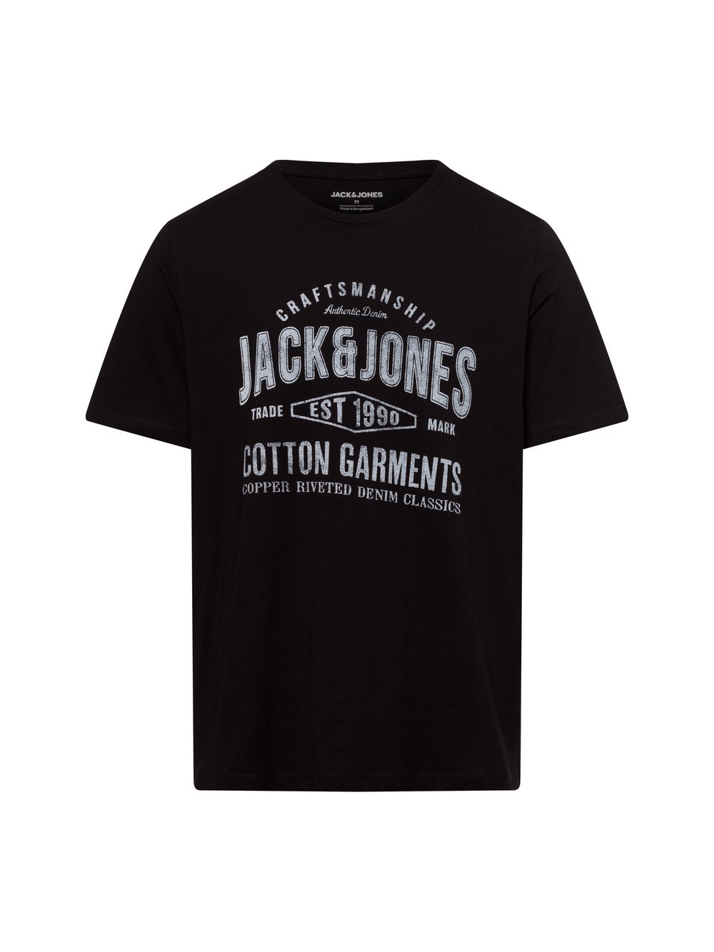 Jack & Jones T-Shirt Herren Baumwolle schwarz bedruckt, M