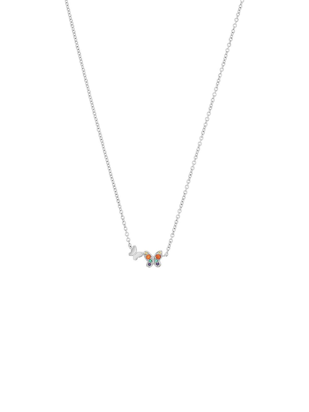 s.Oliver Kette mit Anhänger Mädchen Sterlingsilber orange, 40