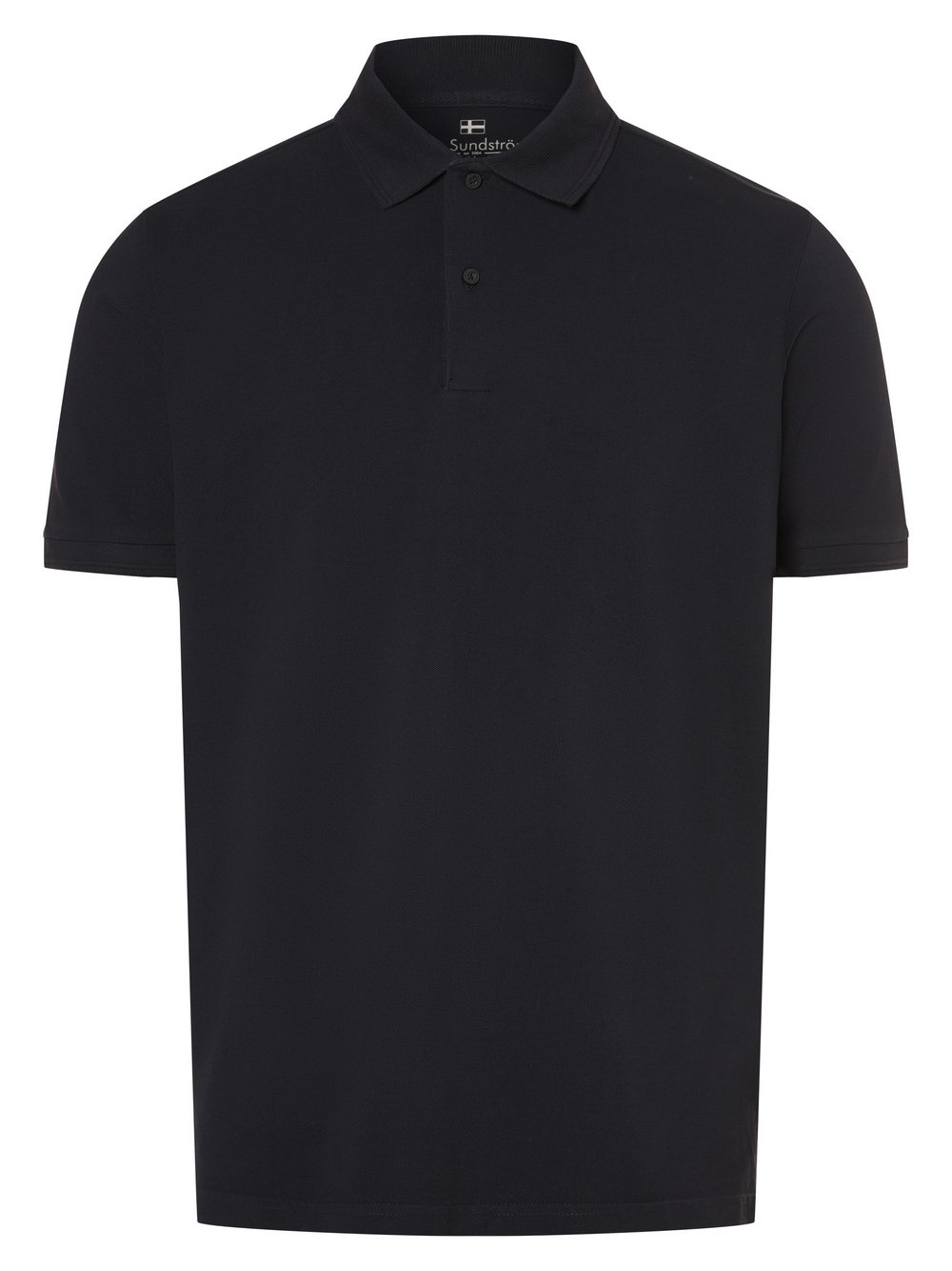 Nils Sundström Poloshirt Herren Baumwolle blau, S