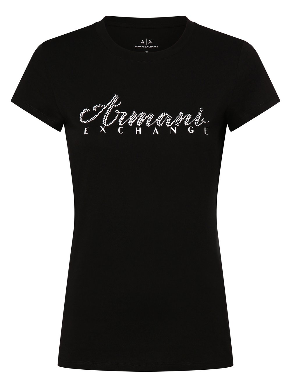 Armani Exchange T-Shirt Damen Baumwolle schwarz, XS