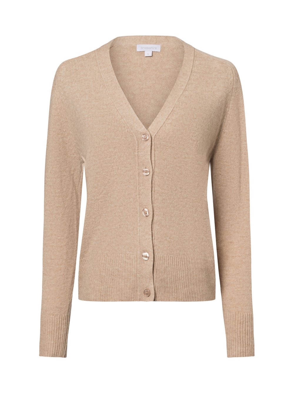 brookshire Strickjacke Damen Wolle beige, XXL