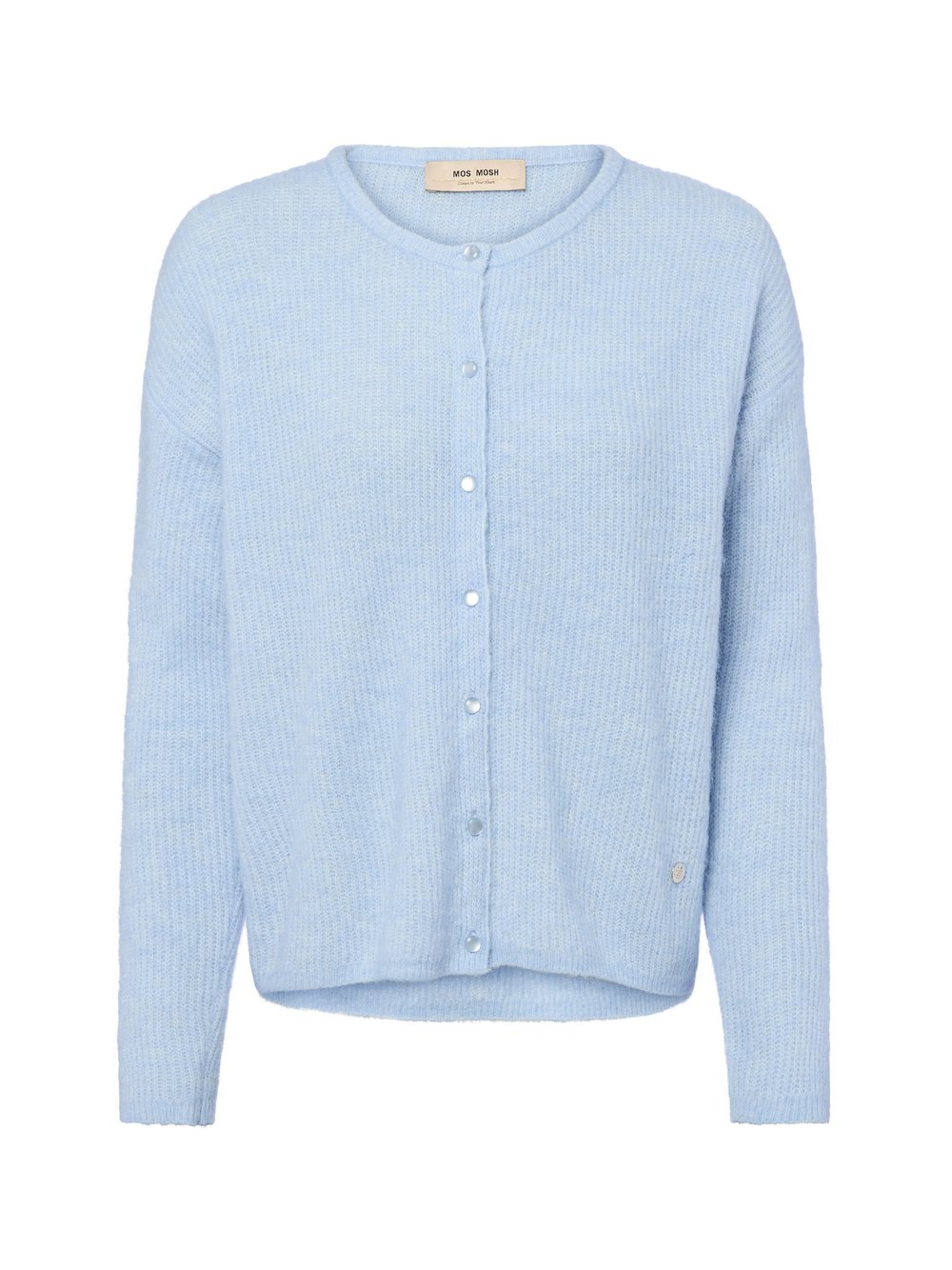 MOS MOSH Strickjacke mit Alpaka-Anteil Damen Wolle blau, M
