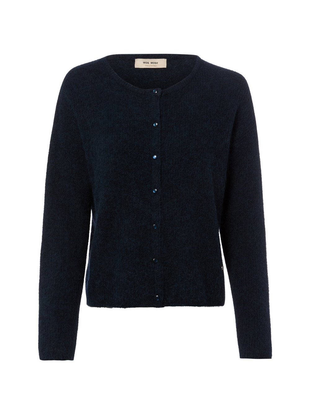 MOS MOSH Strickjacke mit Alpaka-Anteil Damen Wolle blau, XS