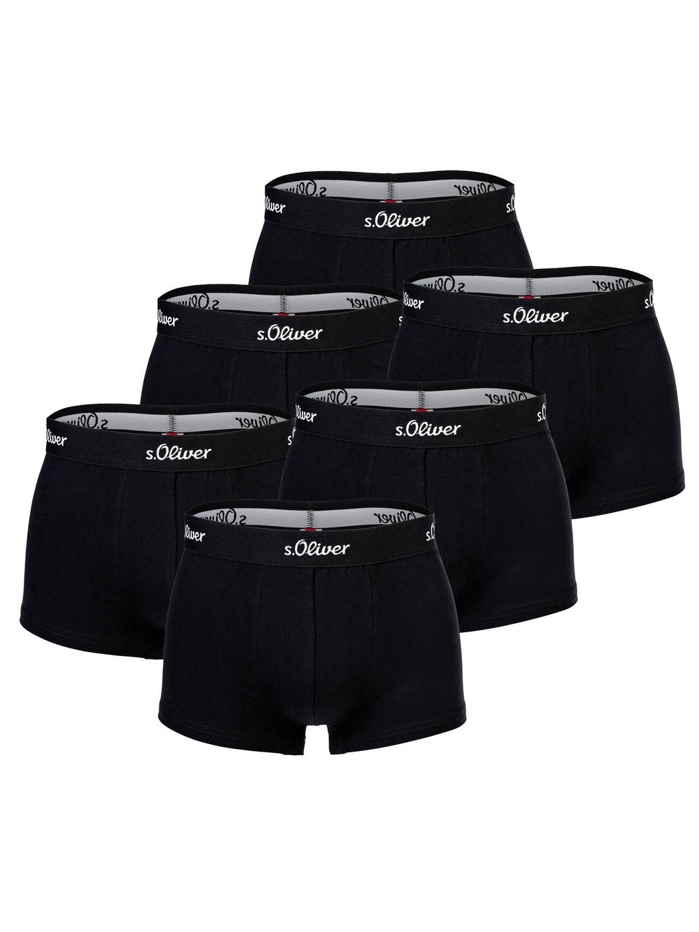 s.Oliver Boxershort 6er Pack Herren Baumwolle mehrfarbig, S