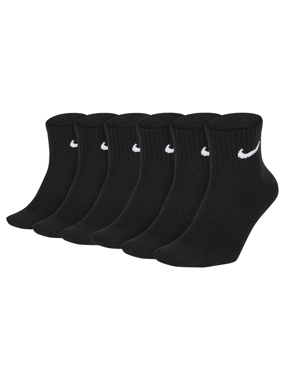 Nike Socken 6er Pack Damen Baumwolle schwarz, XL