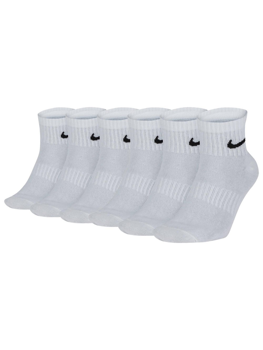 Nike Socken 6er Pack Damen Baumwolle weiß, L