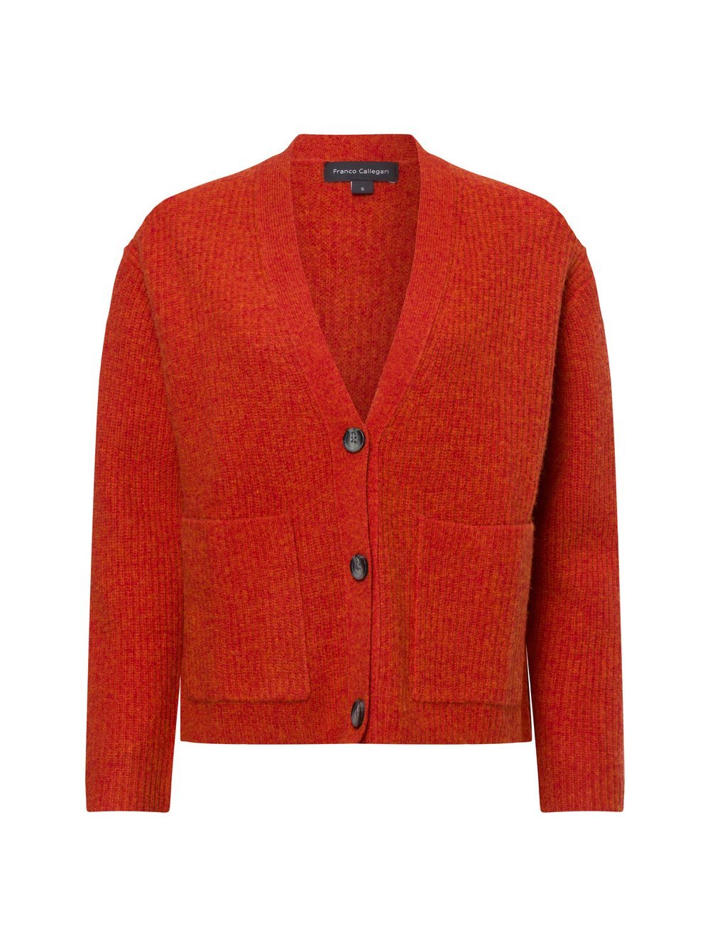 Franco Callegari Strickjacke Damen Wolle orange, M