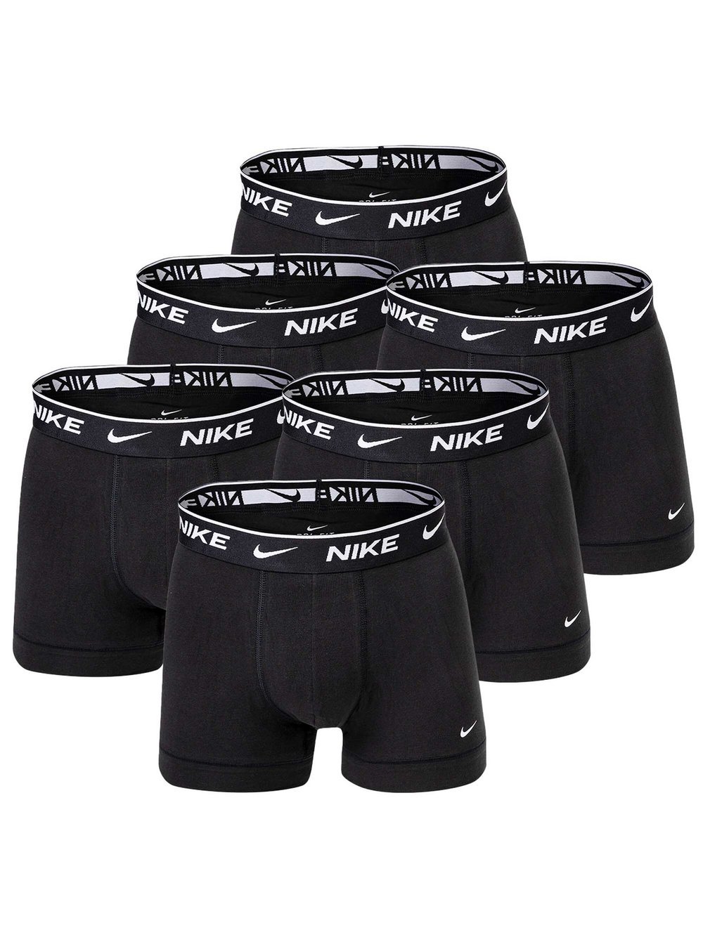 Nike Boxershort 6er Pack Herren Baumwolle schwarz, M