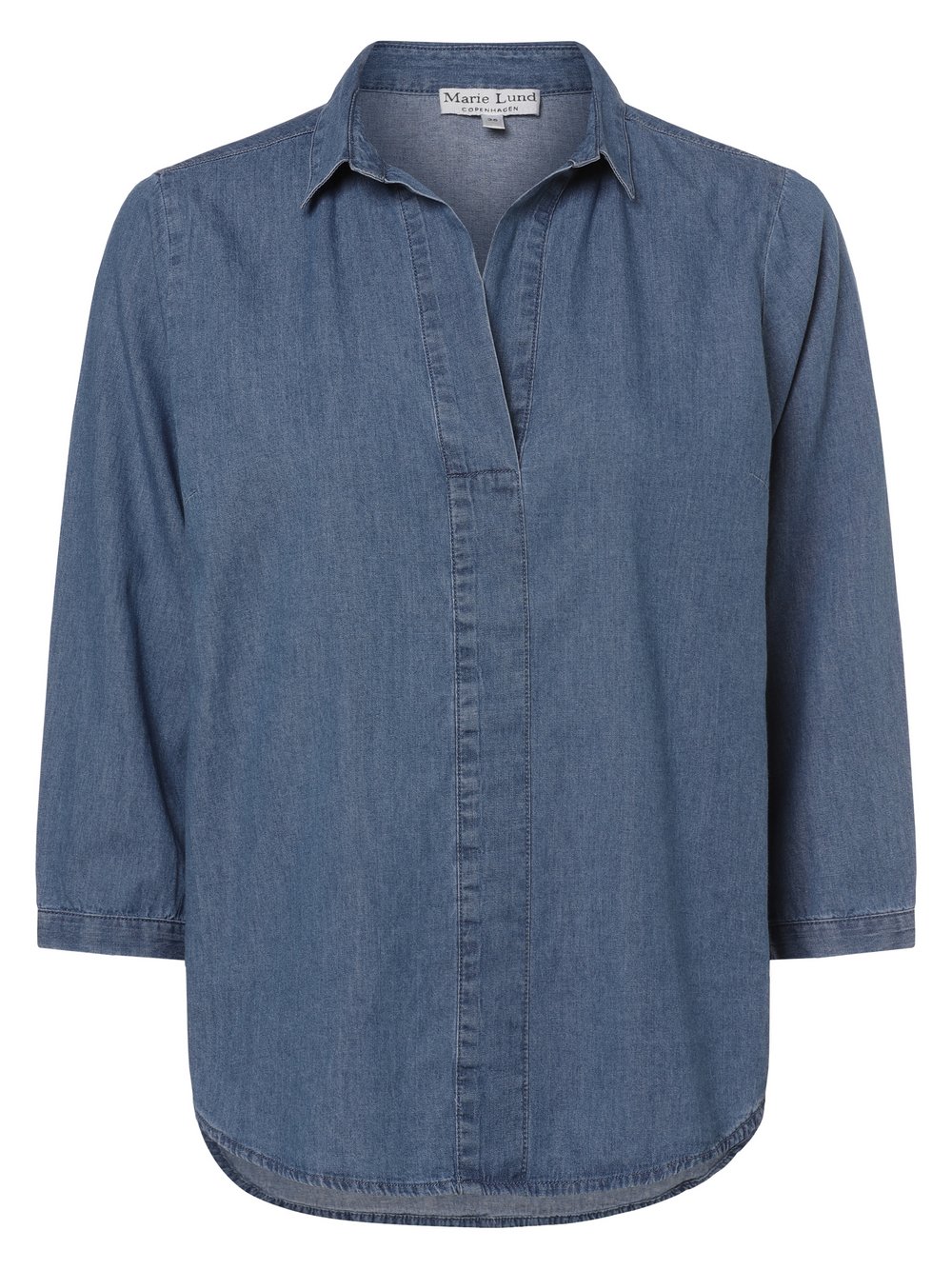 Marie Lund Blusenshirt Damen Baumwolle blau, 40