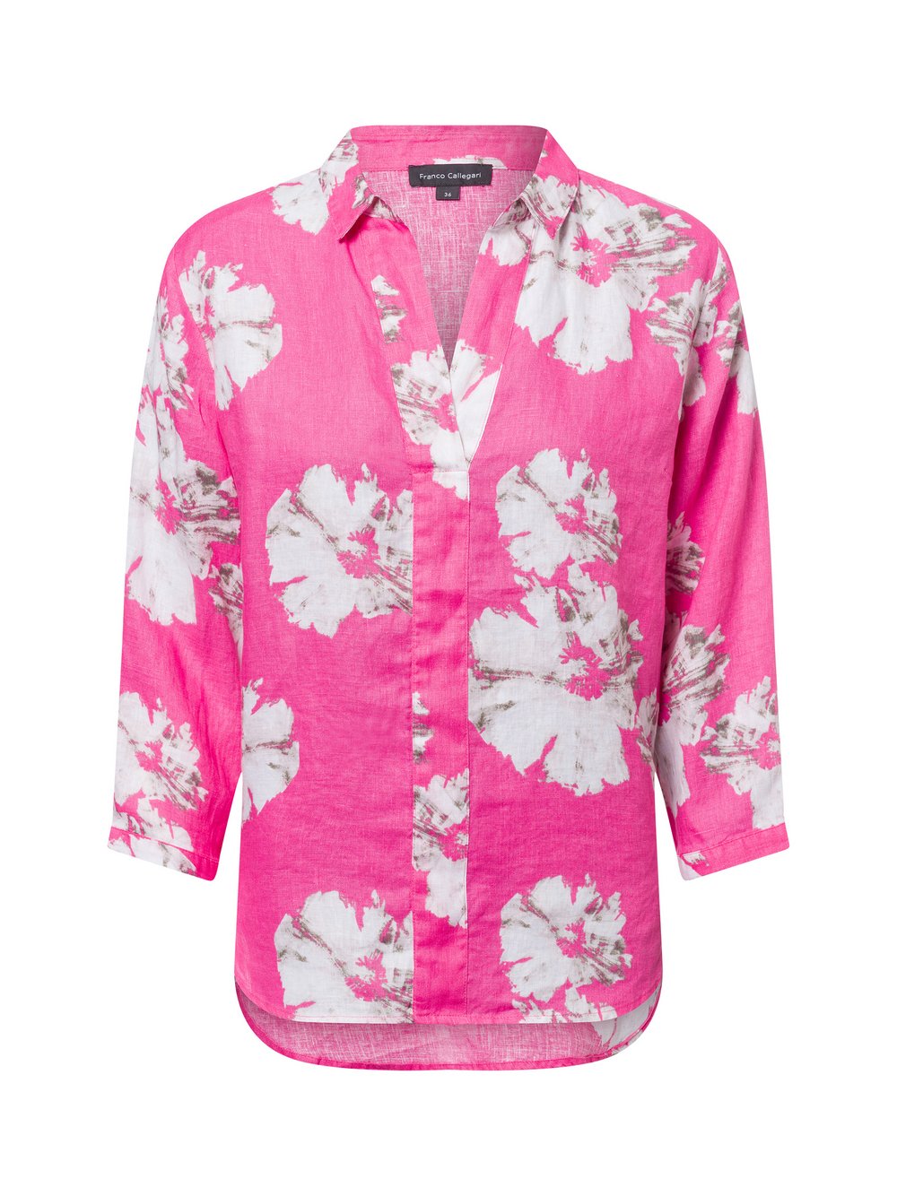Franco Callegari Blusenshirt Damen Baumwolle mehrfarbig gemustert, 46