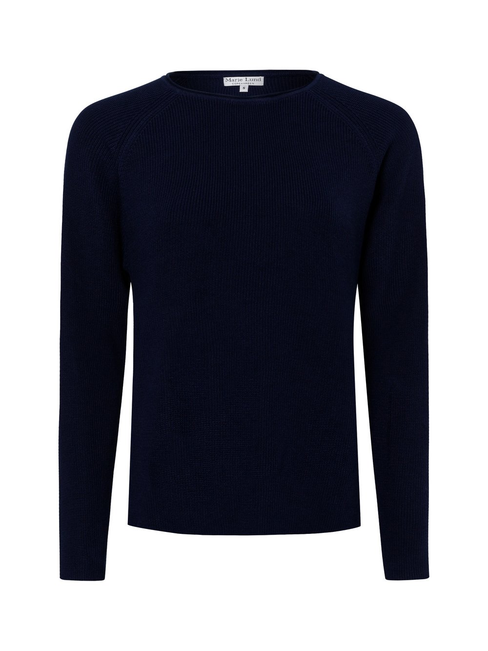 Marie Lund Strickpullover Damen Baumwolle blau, M