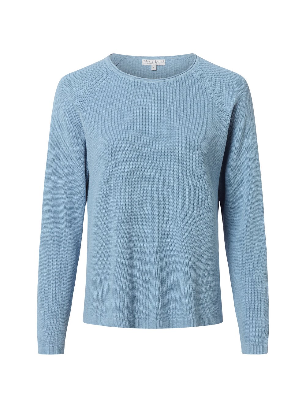 Marie Lund Strickpullover Damen Baumwolle blau, S