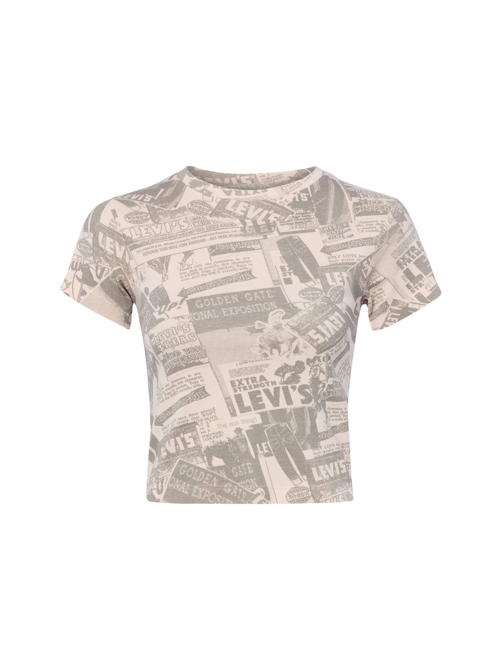 Levi's T-Shirt Damen Baumwolle rosa gemustert, XS