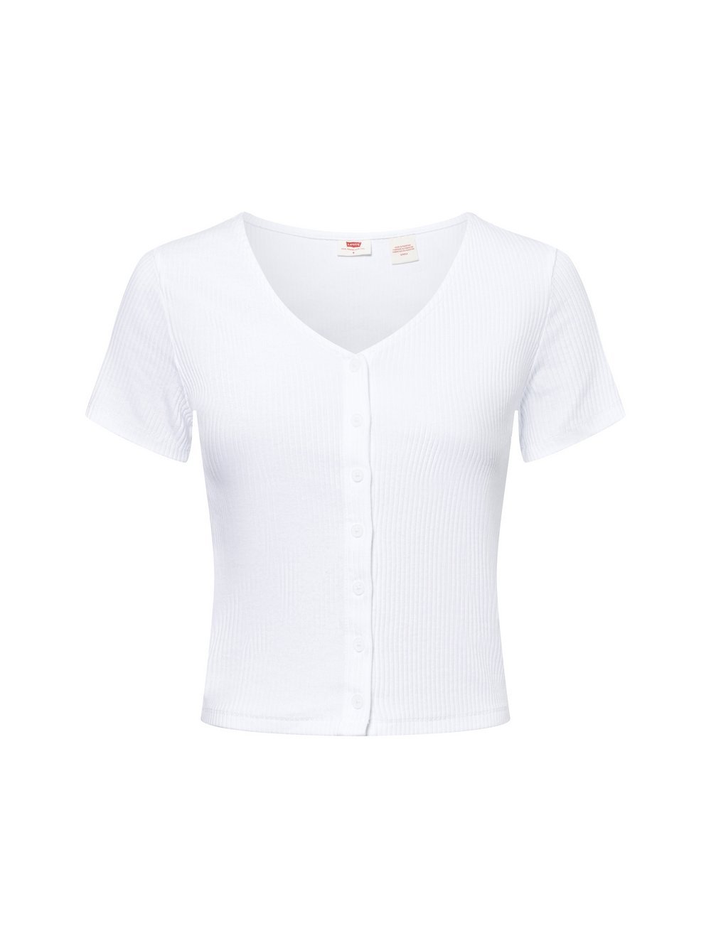 Levi's T-Shirt Damen Baumwolle mehrfarbig strukturiert, S