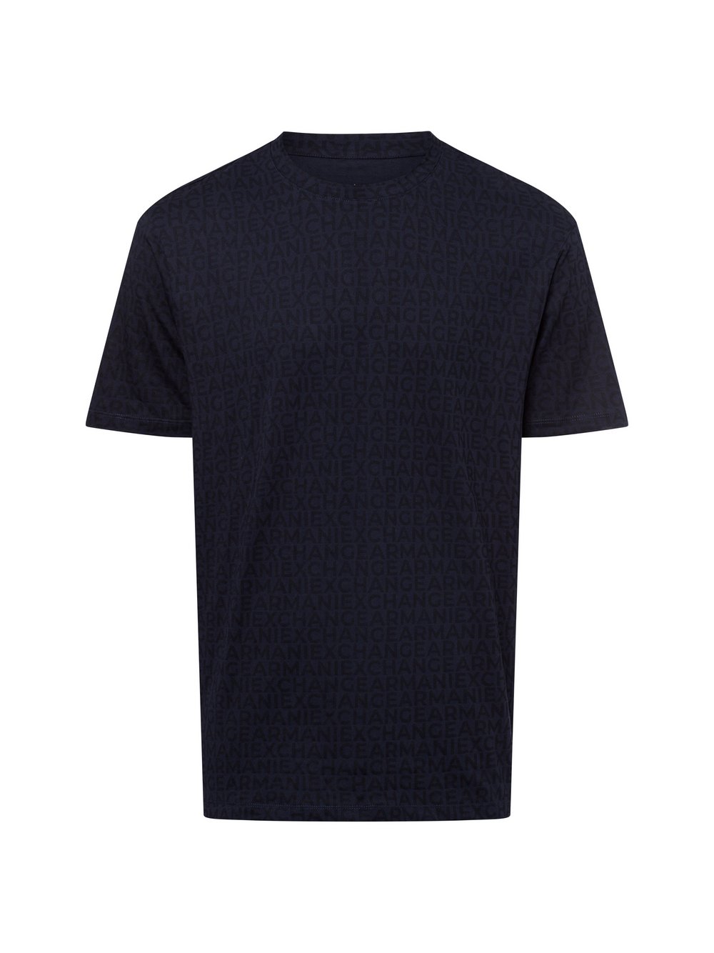 Armani Exchange T-Shirt Herren Baumwolle blau gemustert, S