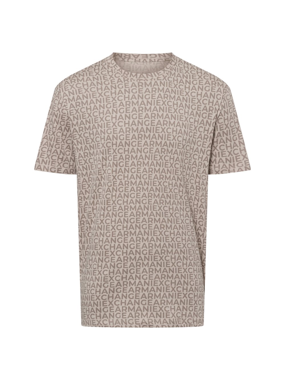 Armani Exchange T-Shirt Herren Baumwolle beige gemustert, M