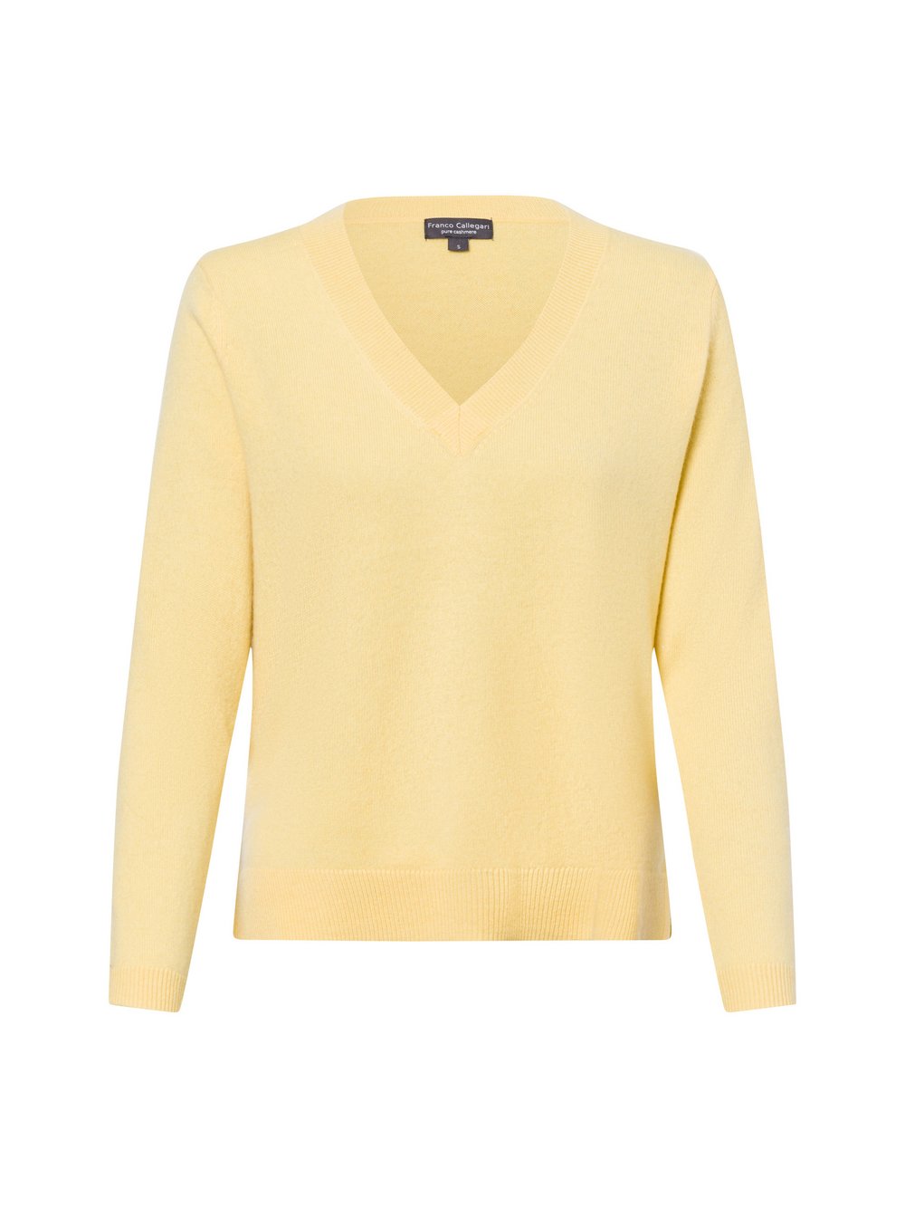 Franco Callegari Strickpullover Damen Cashmere gelb, S