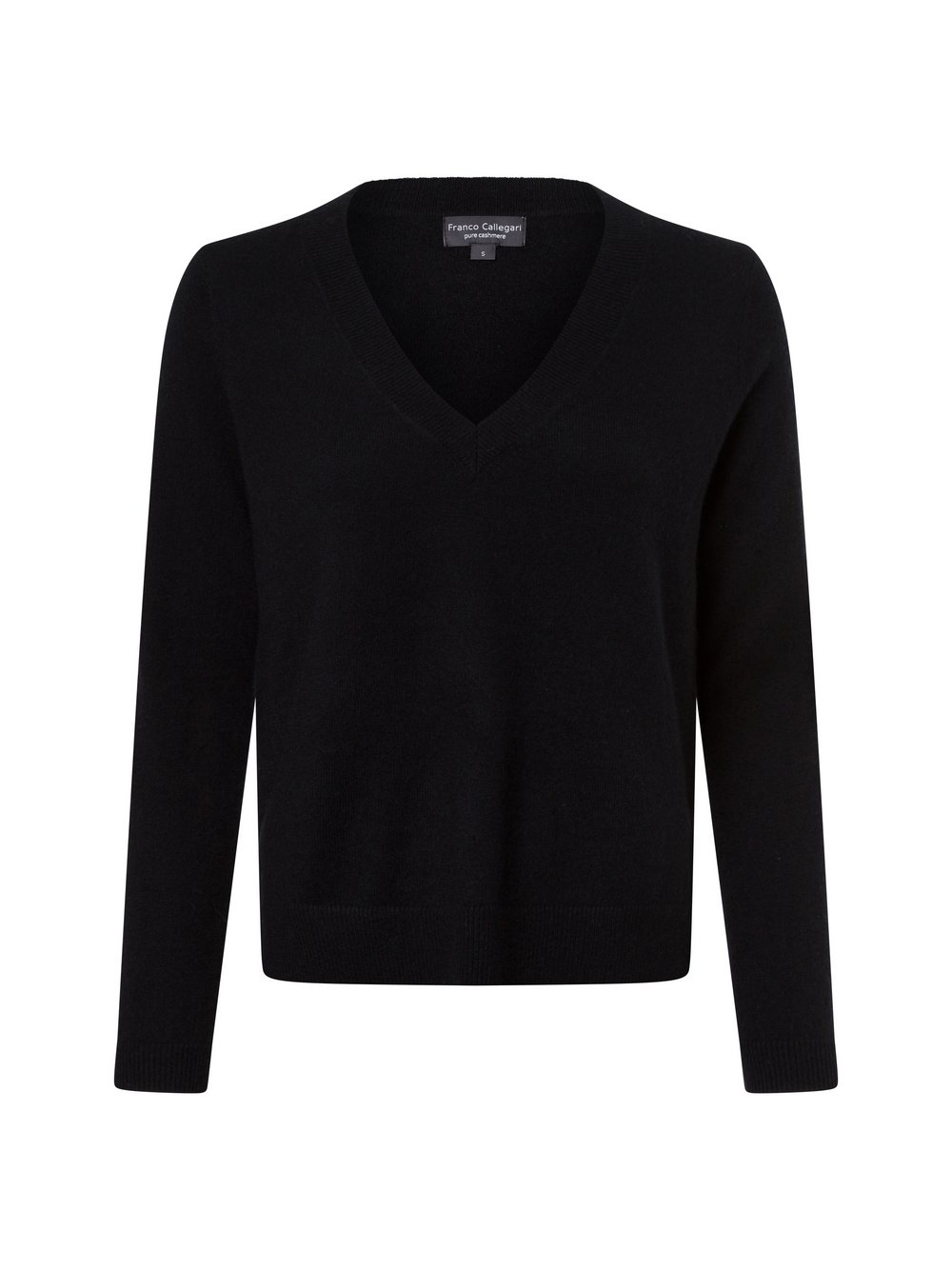 Franco Callegari Strickpullover Damen Cashmere schwarz, L