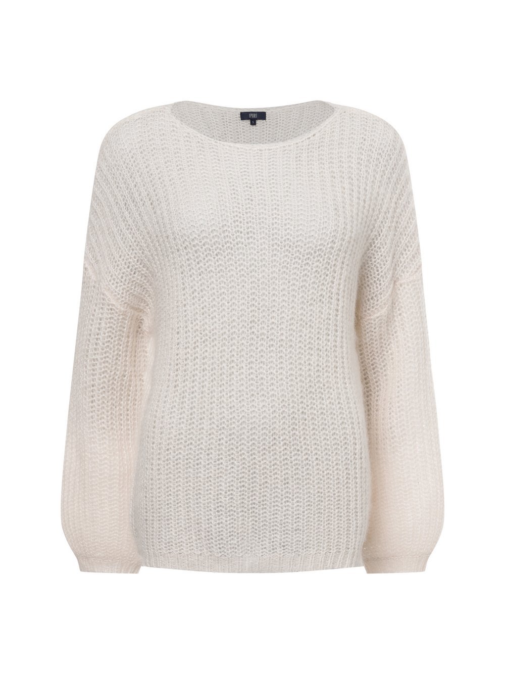 IPURI Pullover mit Mohair-Anteil Damen Polyamid beige, M