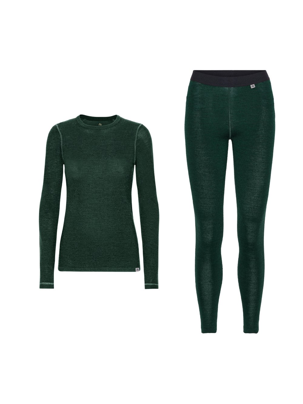 DANISH ENDURANCE Baselayer-Set Damen Wolle grün, M