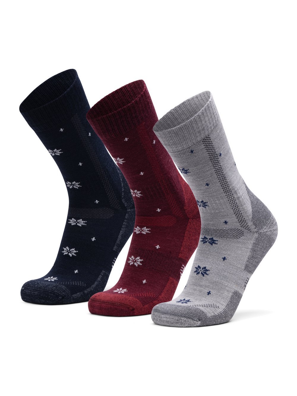 DANISH ENDURANCE Socken Damen Wolle mehrfarbig gemustert, 39-42