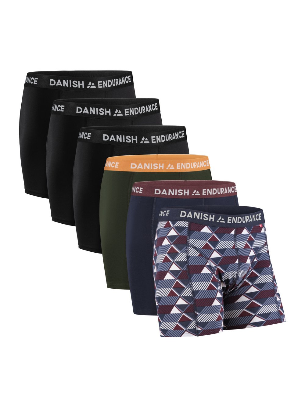 DANISH ENDURANCE Boxershorts Herren Baumwolle mehrfarbig gemustert, XXL