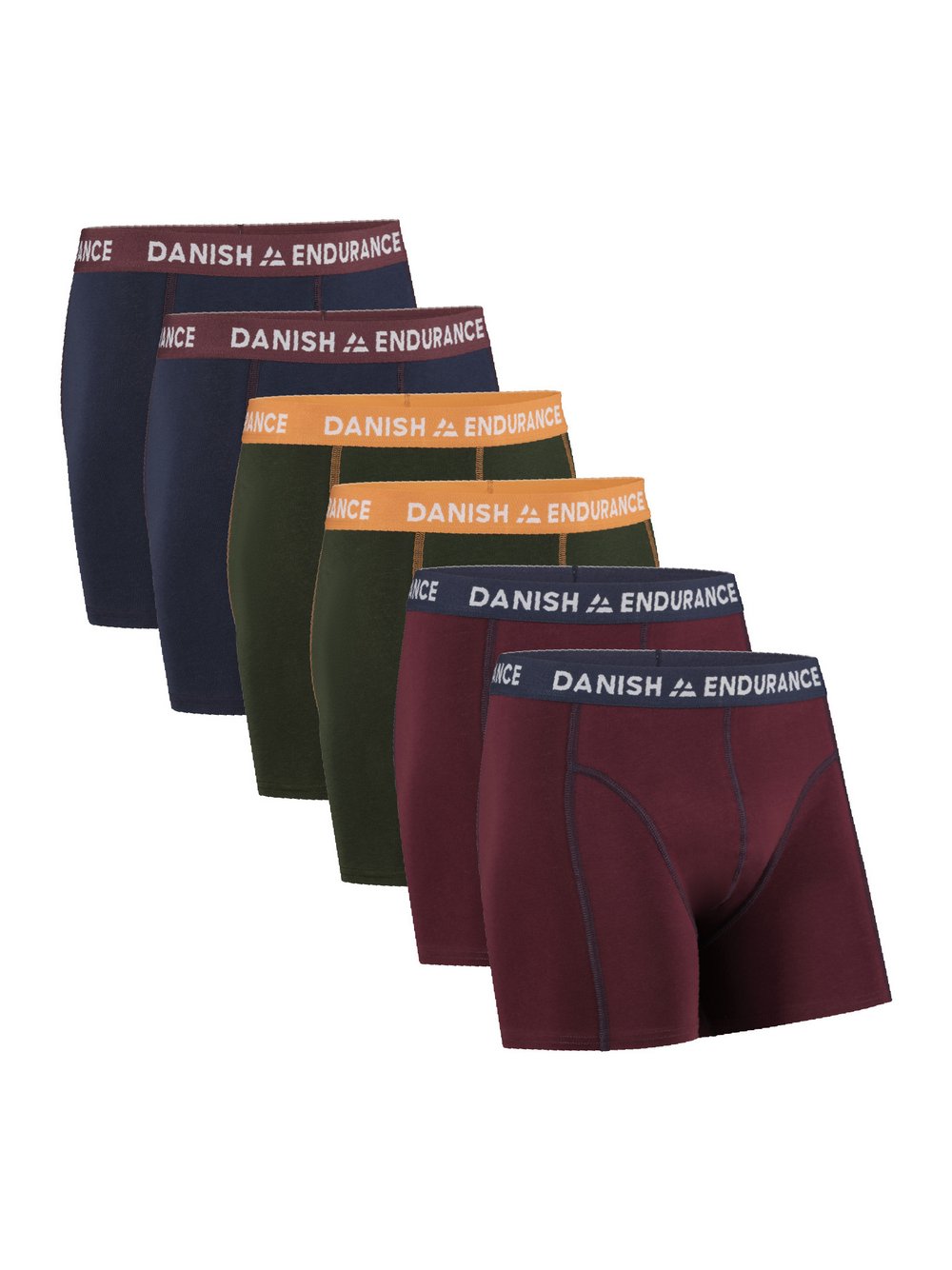 DANISH ENDURANCE Boxershorts Herren Baumwolle mehrfarbig gemustert, XXL