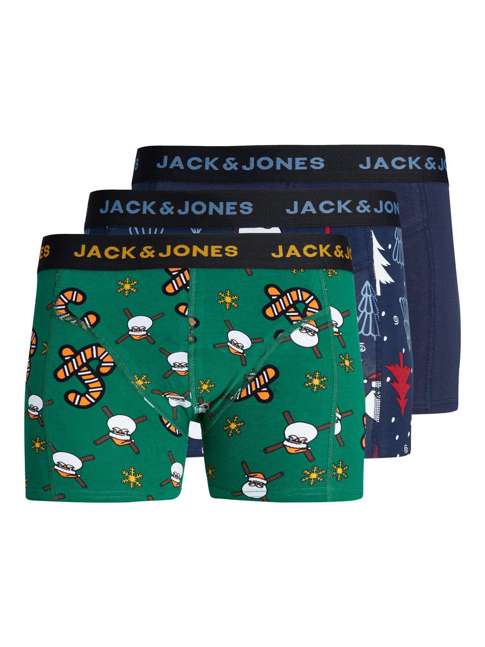 Jack & Jones Junior Boxershorts Jungen Baumwolle mehrfarbig bedruckt, 140