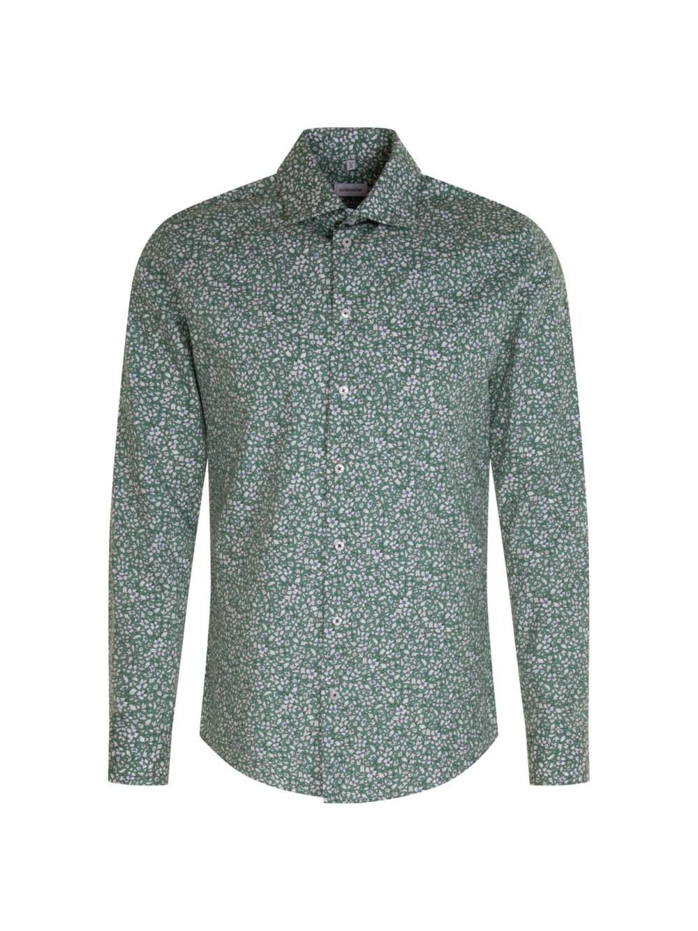 Seidensticker Business Hemd Herren Slim Fit Baumwolle grün gemustert, 42