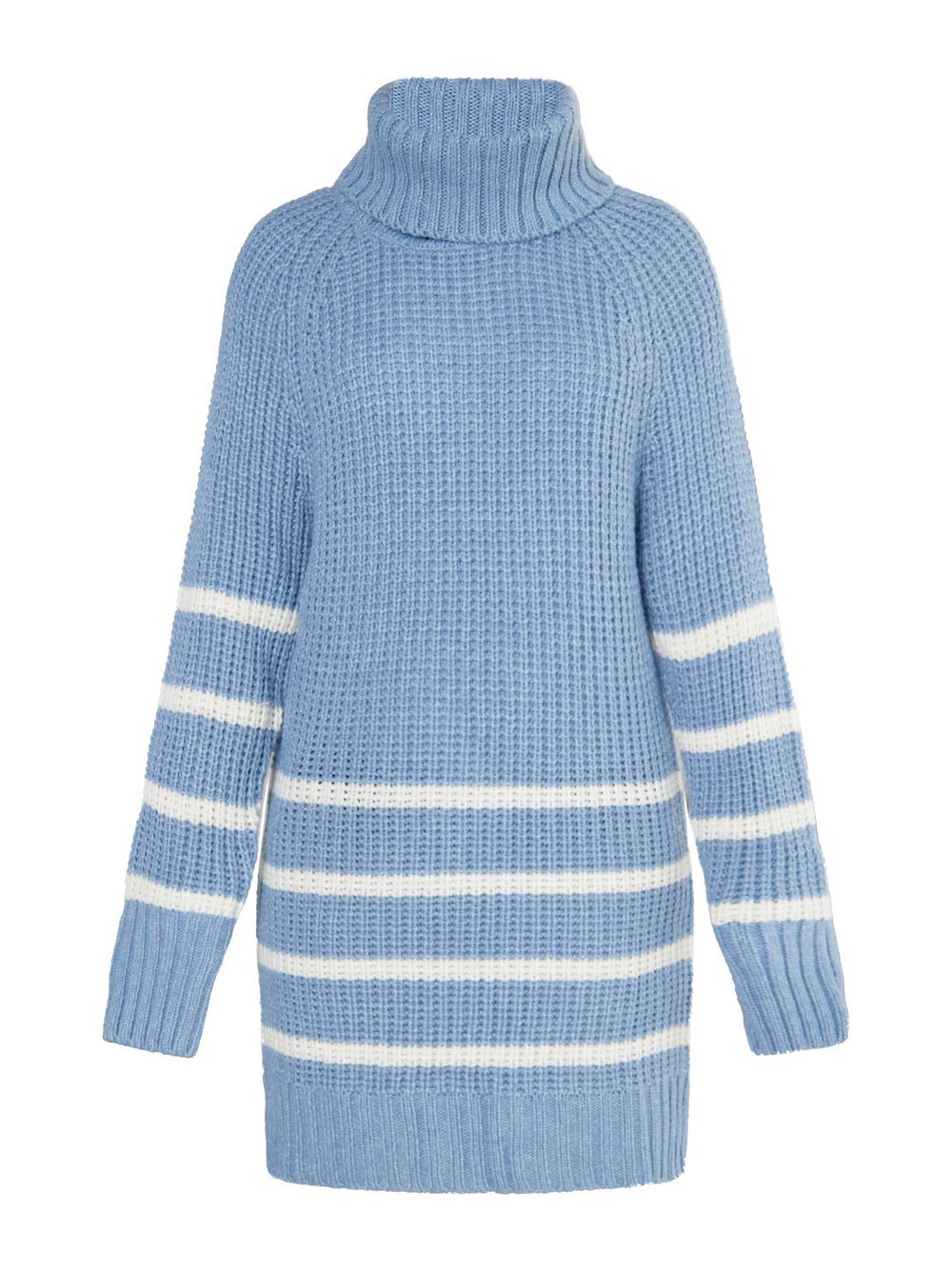 Usha Strickpullover Damen blau gestreift, L