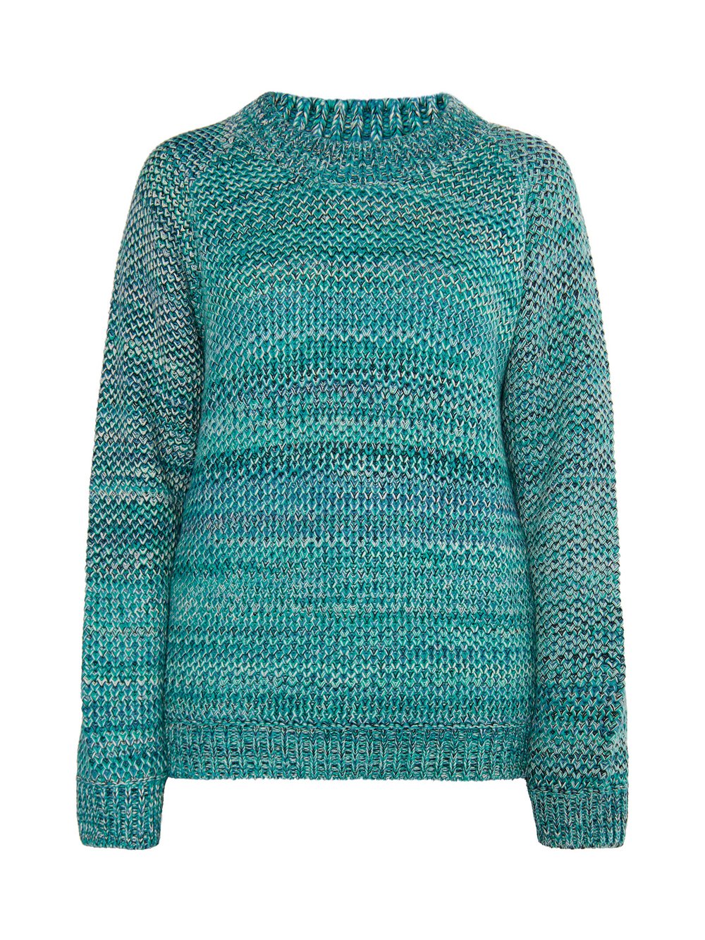 IZIA Strick Pullover Damen Baumwolle blau meliert, XS