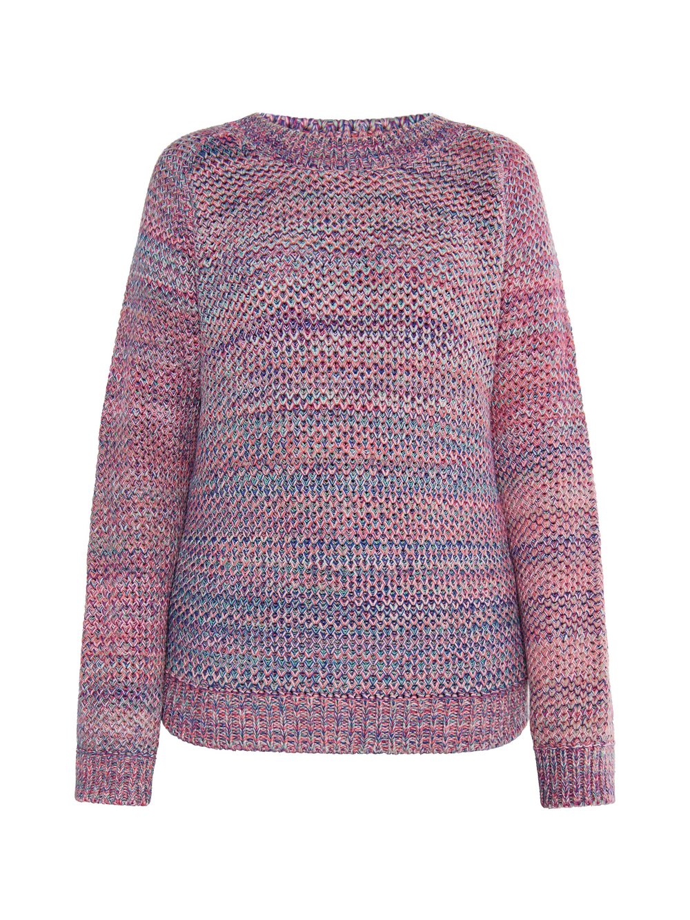 IZIA Strick Pullover Damen Baumwolle rosa meliert, L