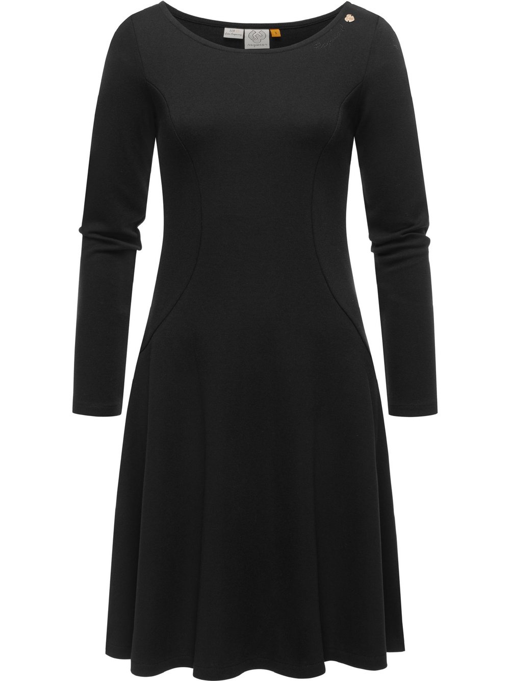 Ragwear A-Linien-Kleid Damen Baumwolle schwarz, M