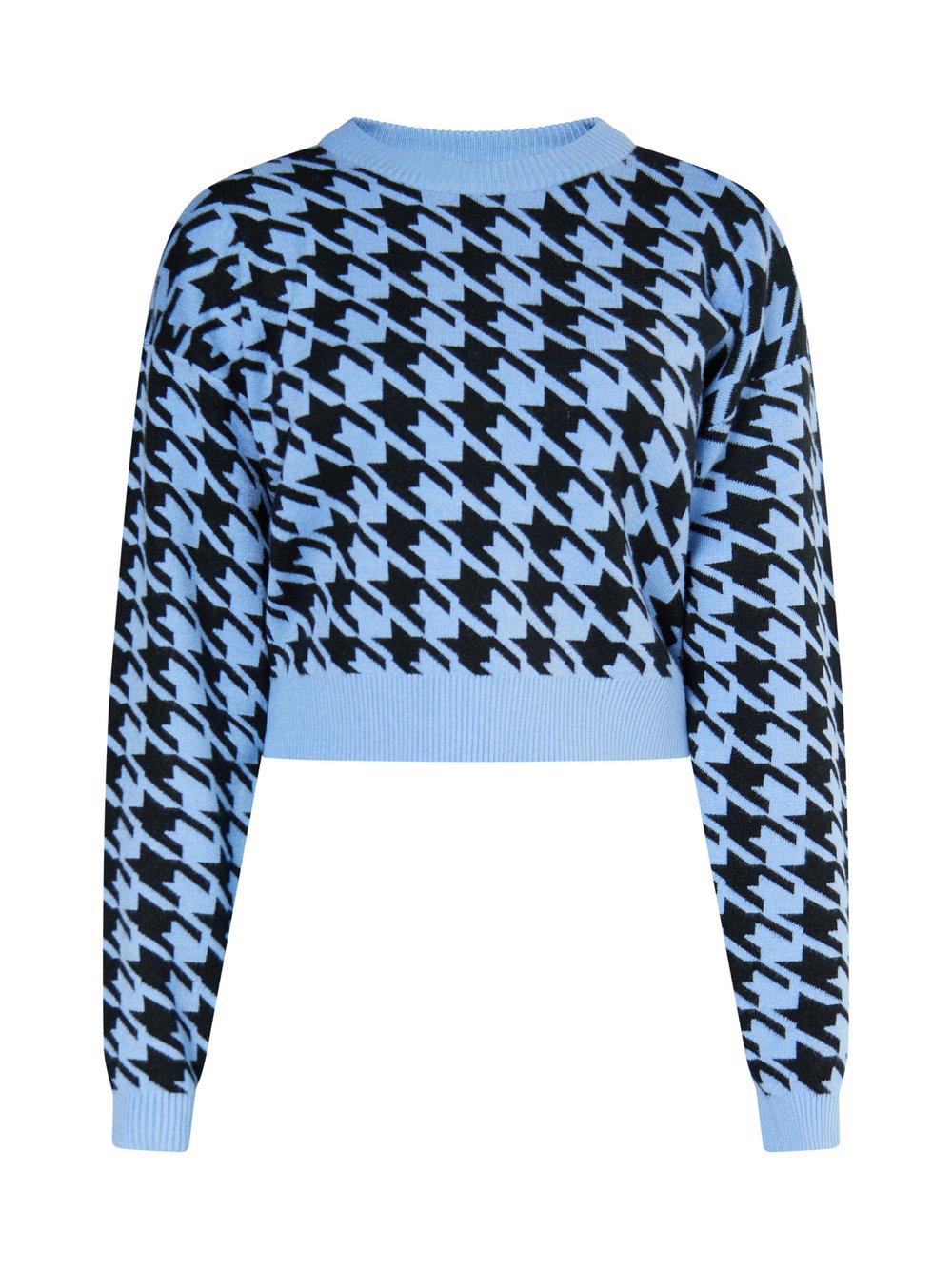 MyMo Pullover Damen blau bedruckt, S