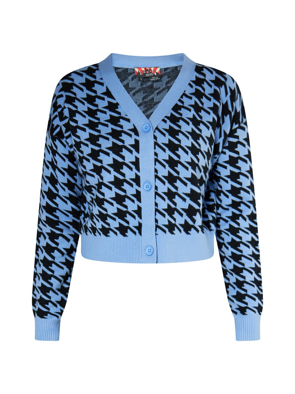 MyMo Cardigan Damen blau bedruckt, L