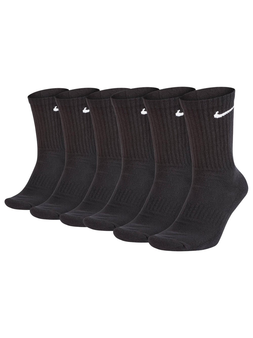 Nike Socken 6er Pack Damen Baumwolle schwarz, 38-42