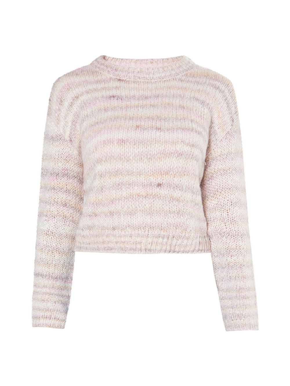 MyMo Strickpullover Damen rosa gemustert, S