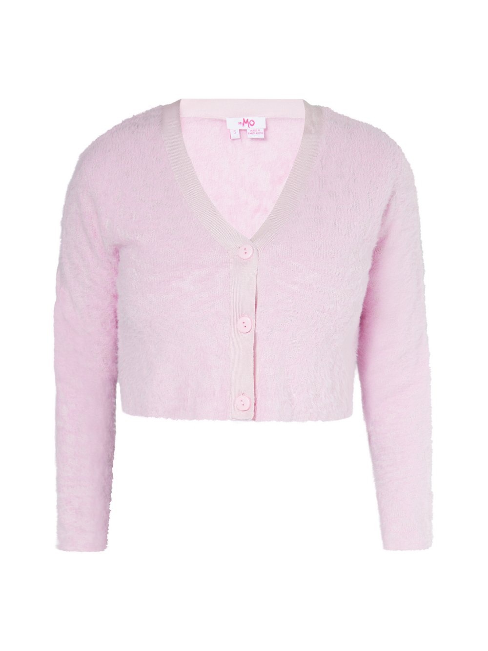 MyMo Cardigan Damen Polyamid pink gemustert, L