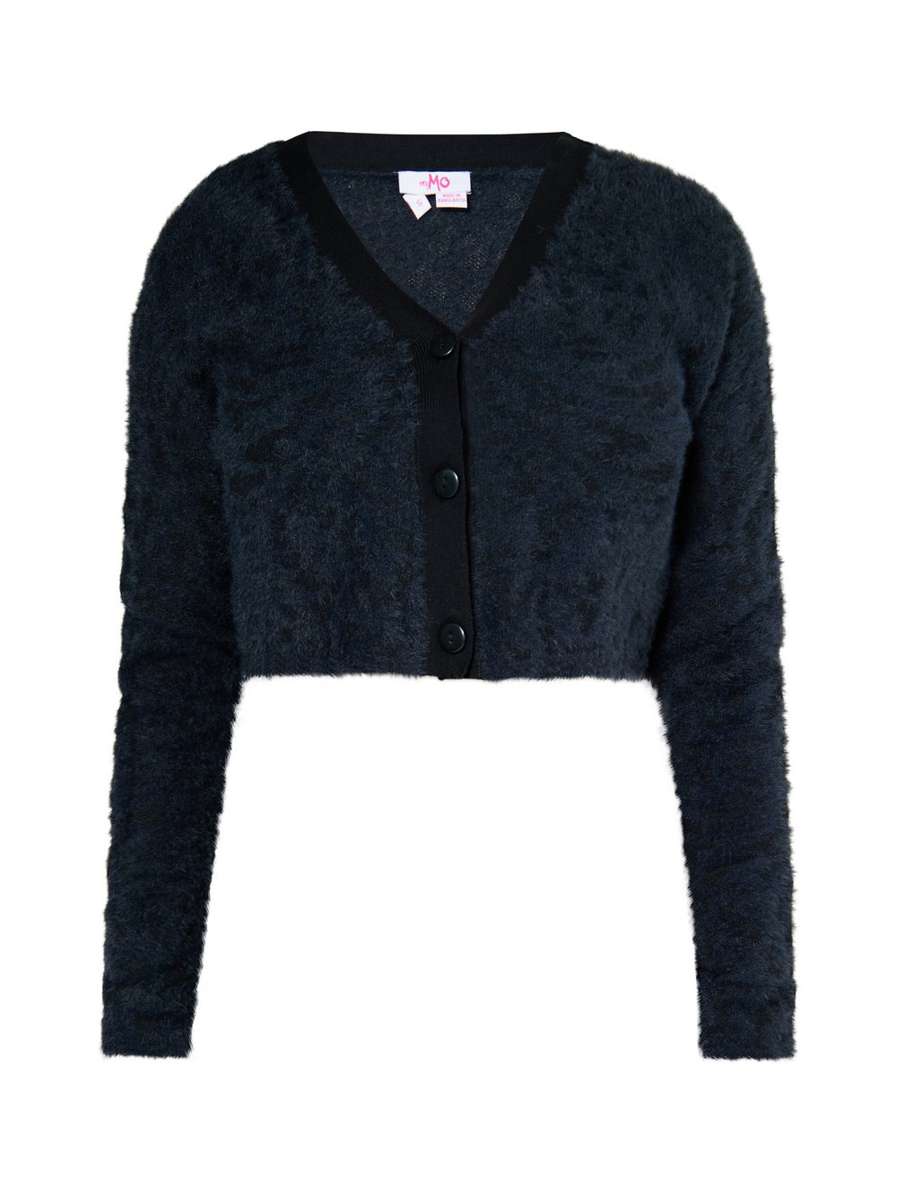 MyMo Cardigan Damen Polyamid schwarz gemustert, XS