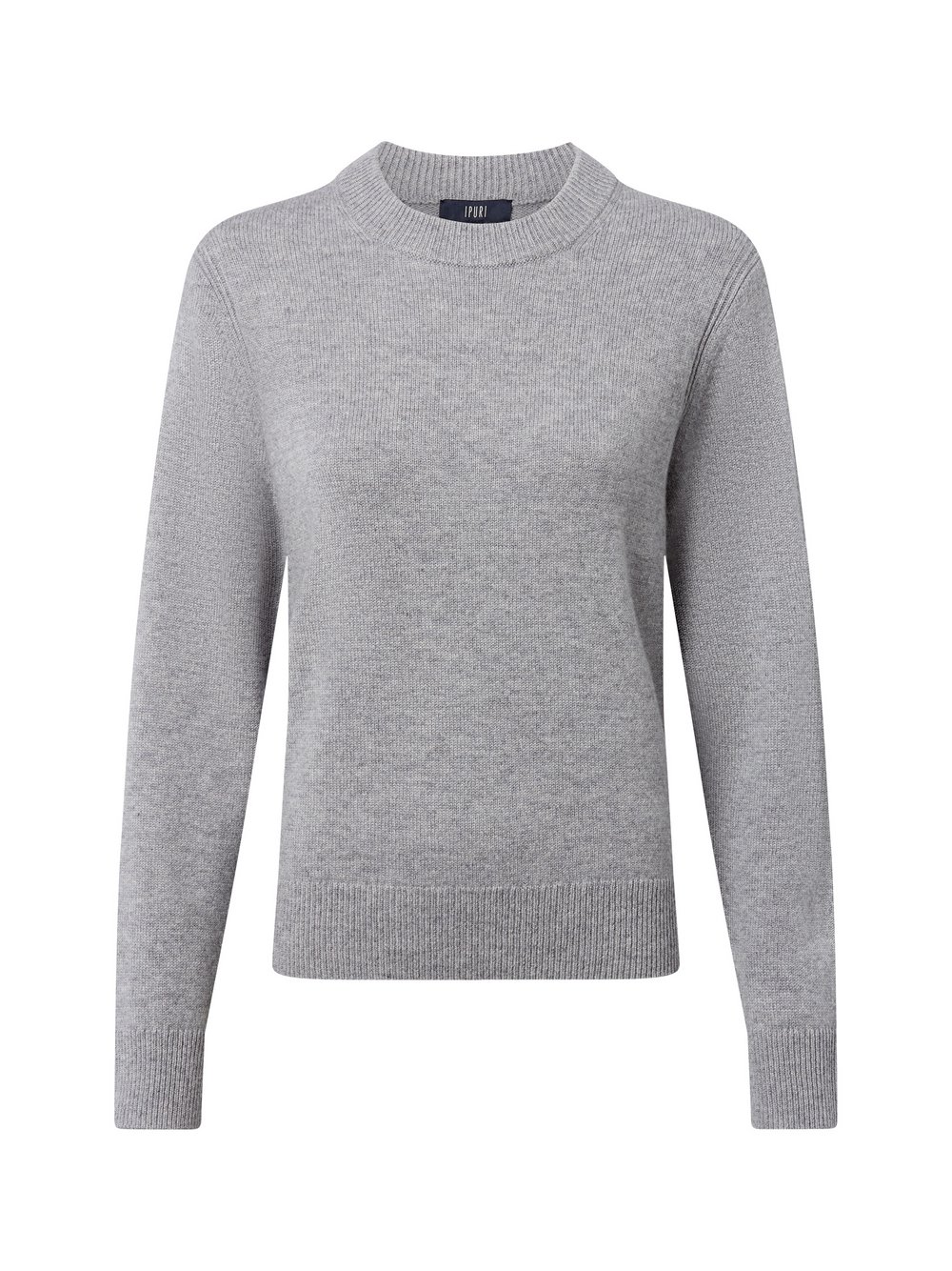 IPURI Pure Cashmere Pullover Damen grau meliert, S