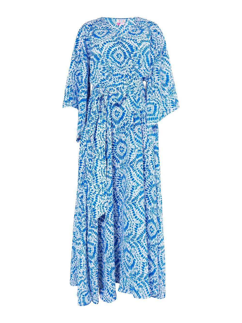 IZIA Maxikleid mit Print Damen blau gemustert, L