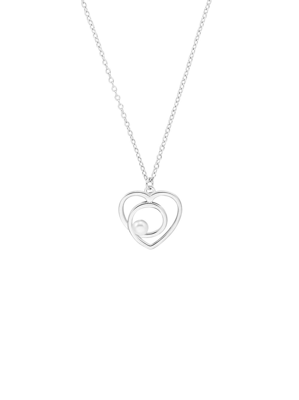 s.Oliver Kette mit Anhänger Damen Sterlingsilber silber, 45