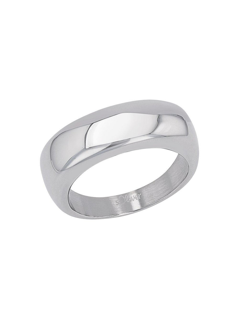 s.Oliver Ring Damen Edelstahl silber, 58