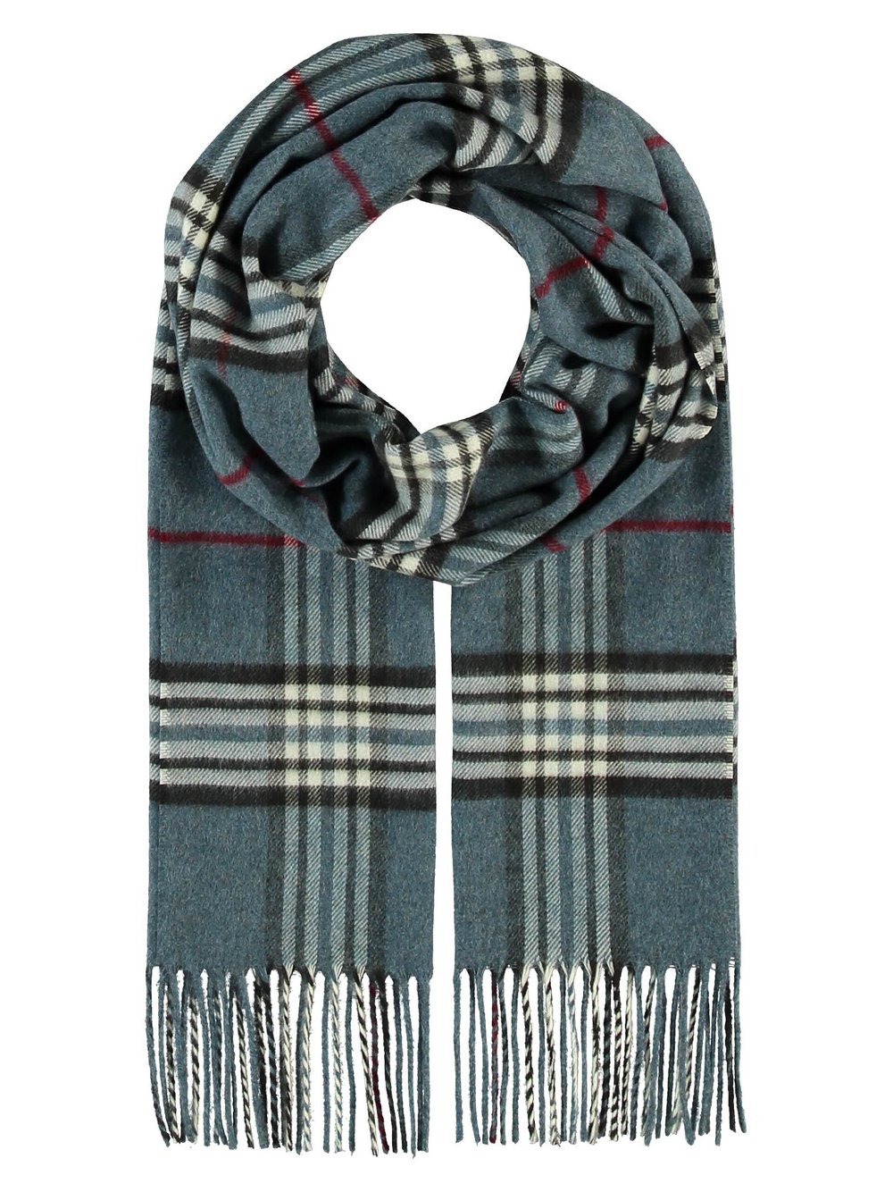 Giorgio Rimaldi Schal Damen blau kariert, ONE SIZE