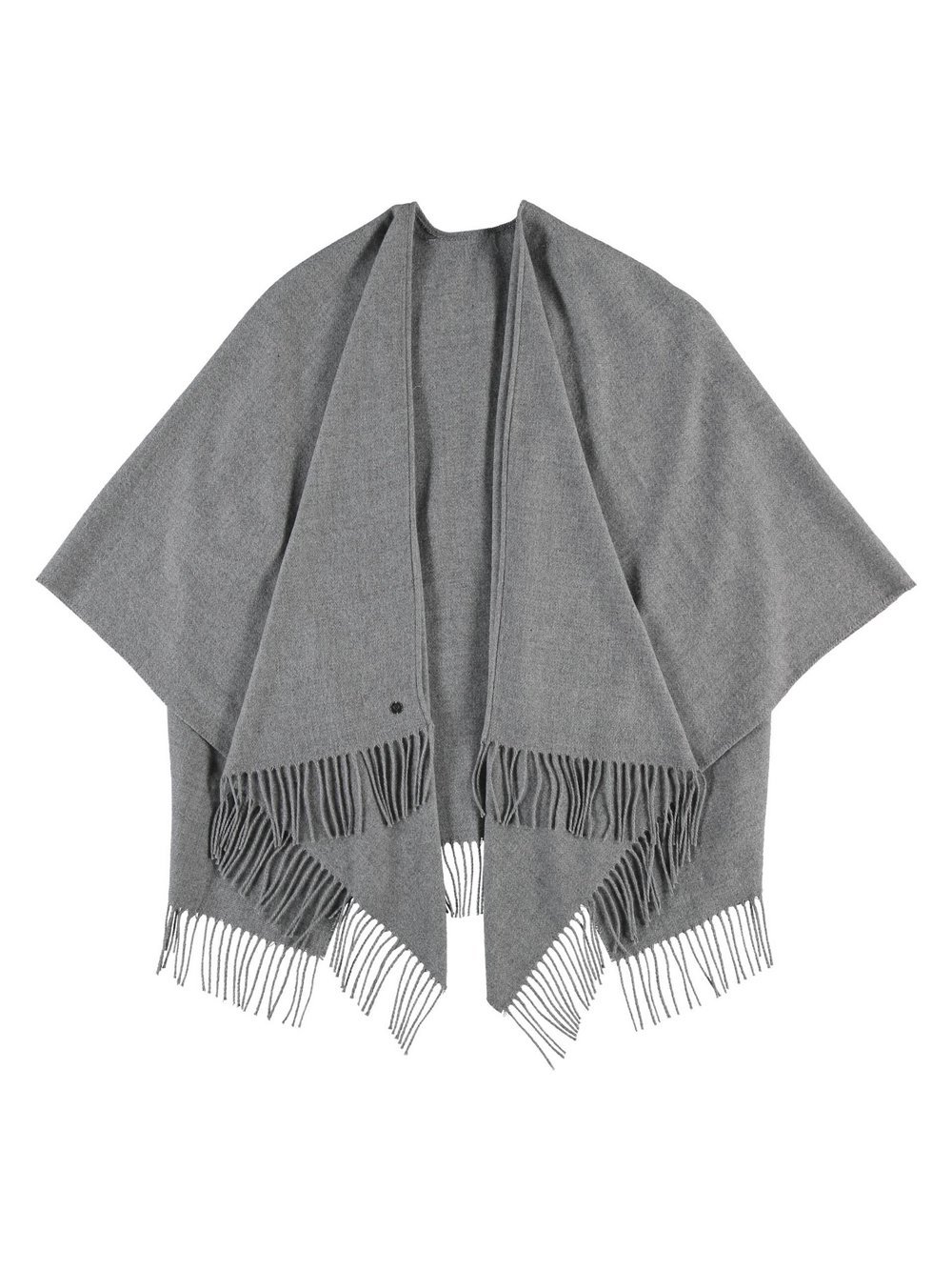 Fraas Poncho Damen grau, ONE SIZE